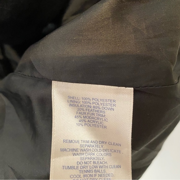 Lands’ End Black Down Puffer Jacket - Picture 9 of 9